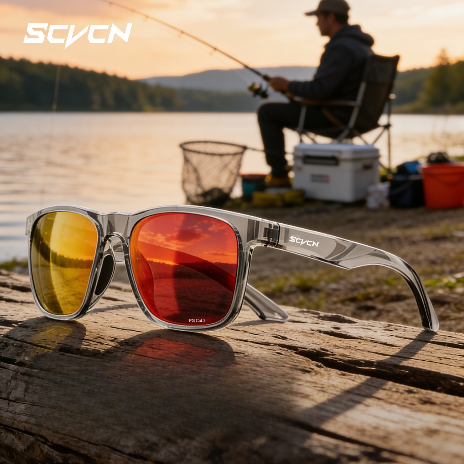 Mountain Biking Goggles - Óculos de Sol SCVCN Polarizados para