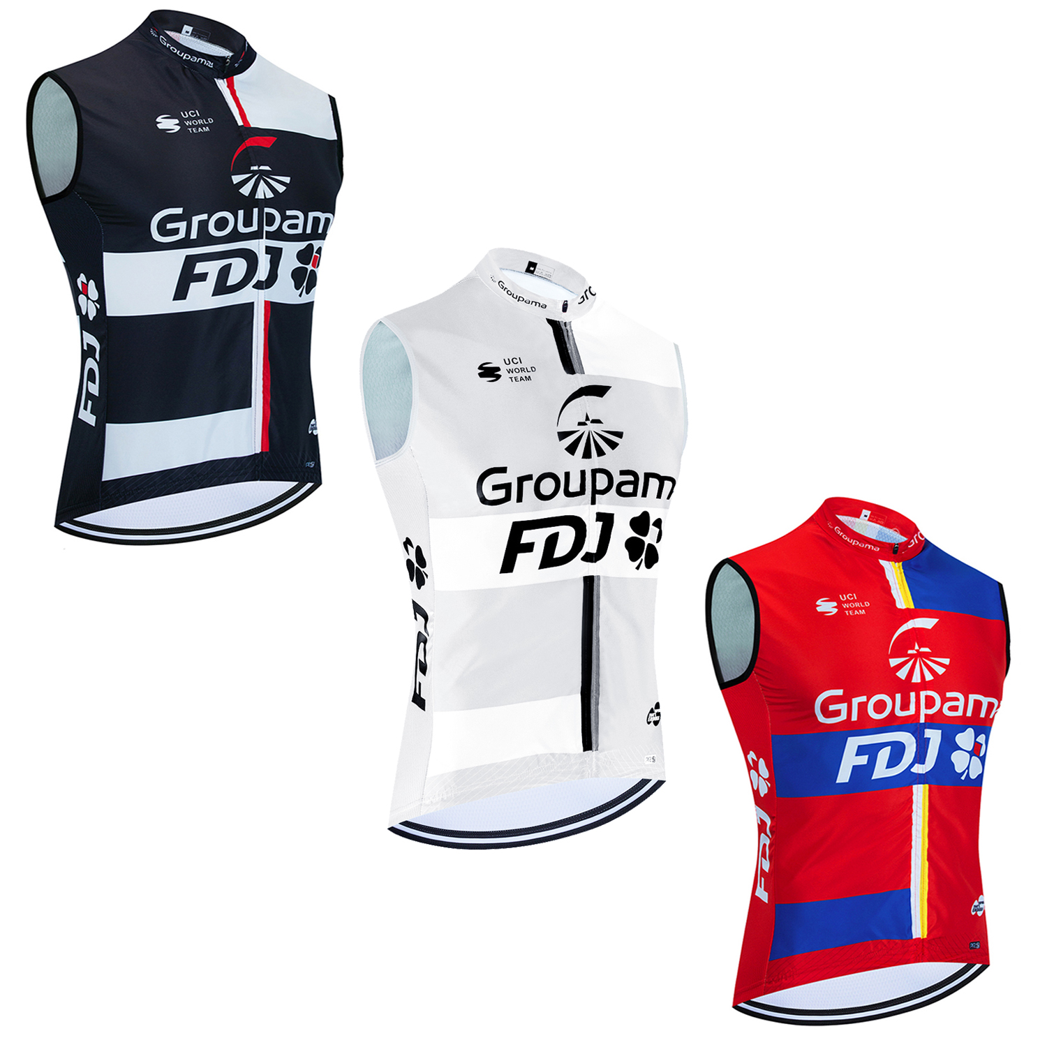 Mountain Biking Vest - Fdj-Sem Mangas Ciclismo Team Jersey para