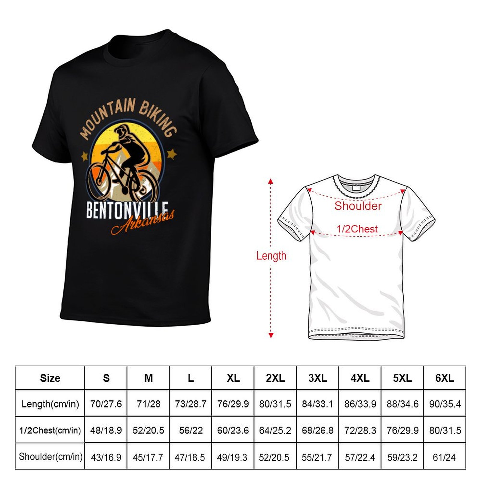Camiseta de ciclismo de montan - Mountain Biking Arkansas avaliação e preço