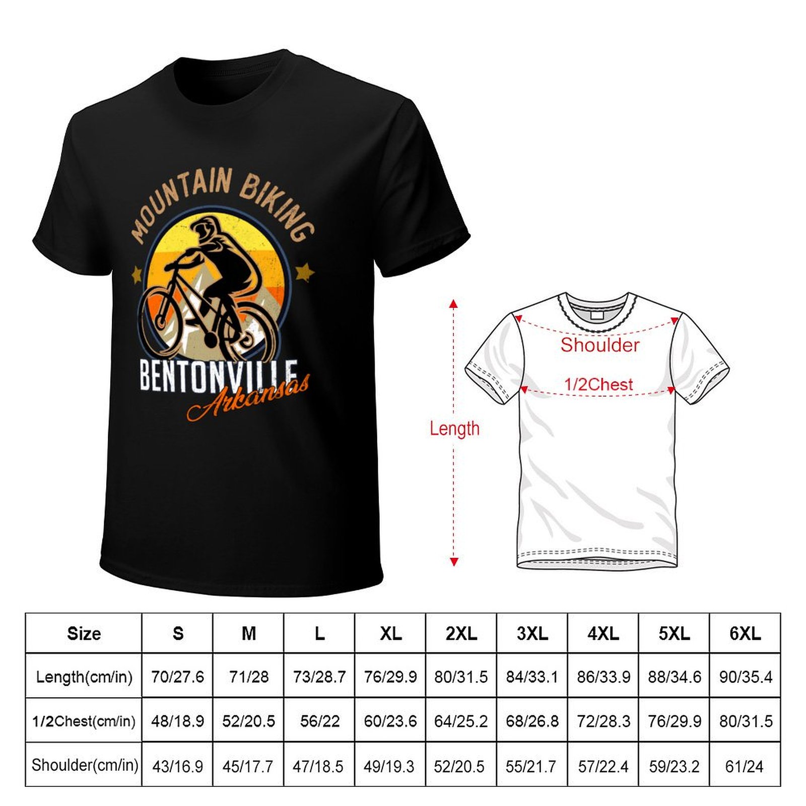 Camiseta de ciclismo de montan - Mountain Biking Arkansas avaliação e preço